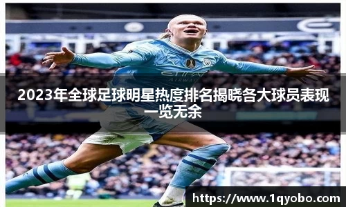2023年全球足球明星热度排名揭晓各大球员表现一览无余